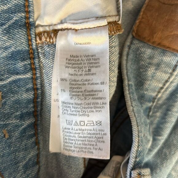 Madewell The Perfect Vintage Jean Worn Wash Distressed Raw Hem Size 29 - Picture 9 of 12